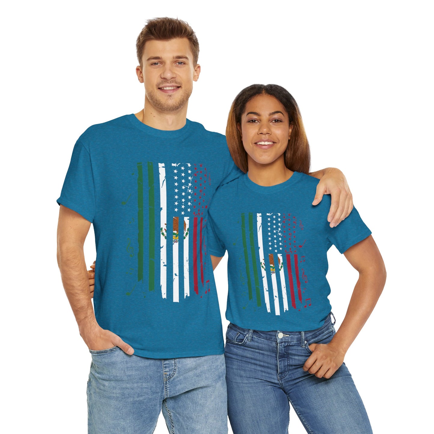 Fiesta Unisex Tee - Mexican American Festive Design