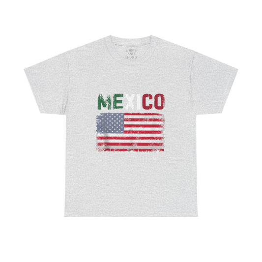Mexico USA Unisex Heavy Cotton Tee